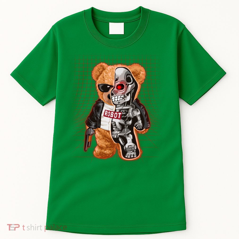 Funny Robot Terminator Teddy Bear Tall T-Shirt