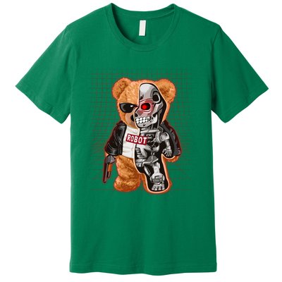 Funny Robot Terminator Teddy Bear Premium T-Shirt