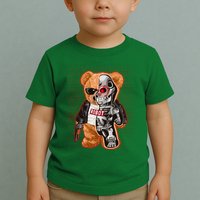 Funny Robot Terminator Teddy Bear Toddler T-Shirt
