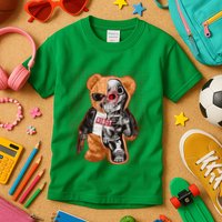 Funny Robot Terminator Teddy Bear Kids T-Shirt