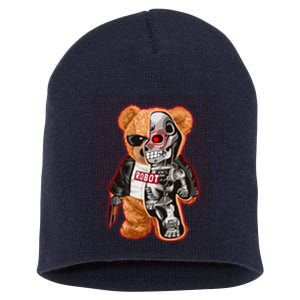 Funny Robot Terminator Teddy Bear Short Acrylic Beanie