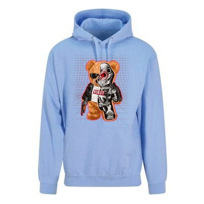 Funny Robot Terminator Teddy Bear Unisex Surf Hoodie