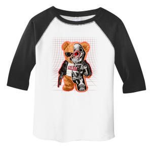 Funny Robot Terminator Teddy Bear Toddler Fine Jersey T-Shirt