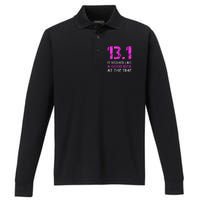 Funny Running Tanks. 13.1 Funny Half Marathon Performance Long Sleeve Polo