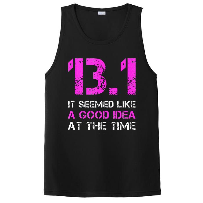 Funny Running Tanks. 13.1 Funny Half Marathon PosiCharge Competitor Tank