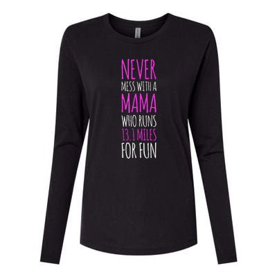 Funny Running Tanks. 13.1 Half Marathon Runner Mom Gift Womens Cotton Relaxed Long Sleeve T-Shirt