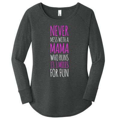 Funny Running Tanks. 13.1 Half Marathon Runner Mom Gift Women's Perfect Tri Tunic Long Sleeve Shirt