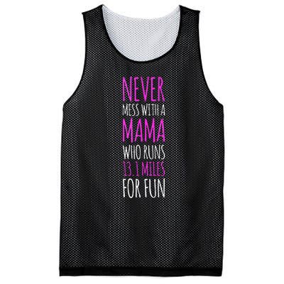 Funny Running Tanks. 13.1 Half Marathon Runner Mom Gift Mesh Reversible Basketball Jersey Tank