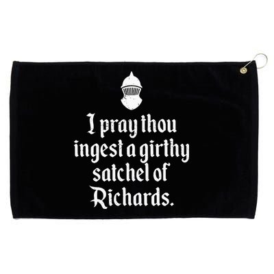 Funny Renaissance Thou Ingest A Satchel Of Richards Medieval Grommeted Golf Towel