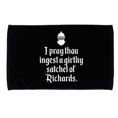 Funny Renaissance Thou Ingest A Satchel Of Richards Medieval Microfiber Hand Towel