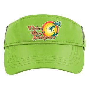 Funny Retro Thicc Boy Summer Adult Drive Performance Visor