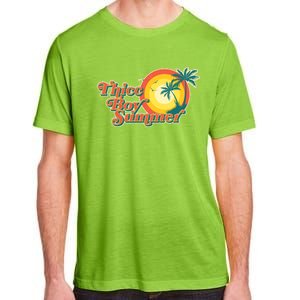 Funny Retro Thicc Boy Summer Adult ChromaSoft Performance T-Shirt