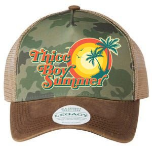 Funny Retro Thicc Boy Summer Legacy Tie Dye Trucker Hat