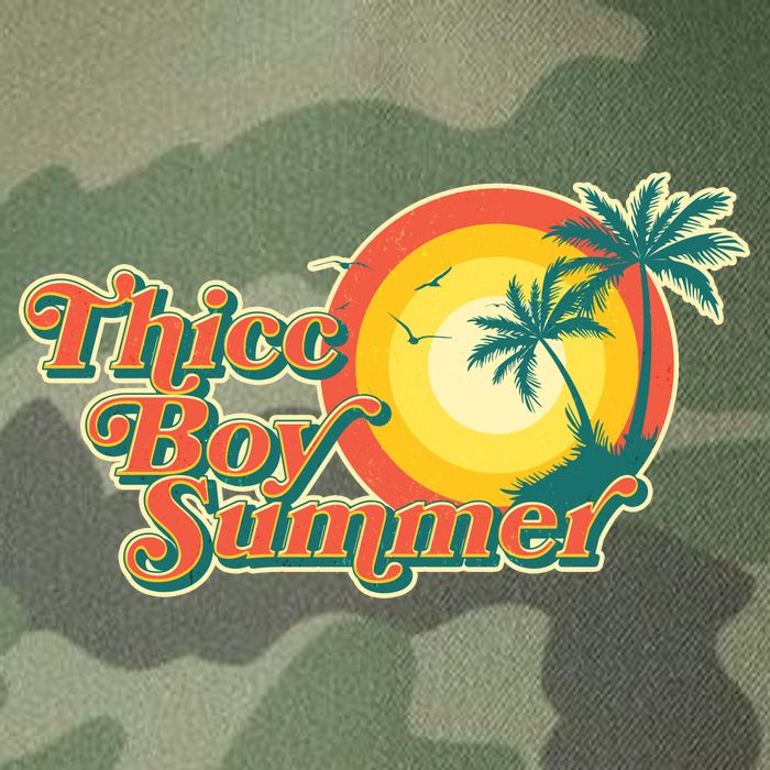 Funny Retro Thicc Boy Summer Legacy Tie Dye Trucker Hat