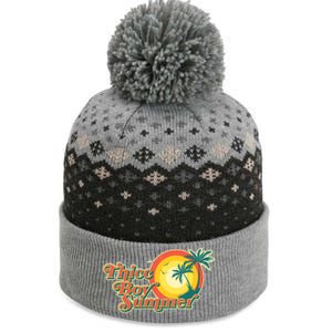 Funny Retro Thicc Boy Summer The Baniff Cuffed Pom Beanie