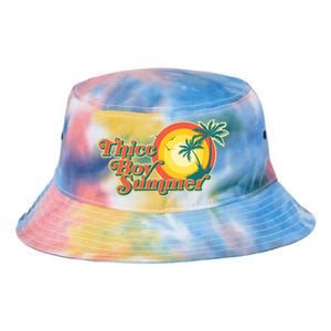 Funny Retro Thicc Boy Summer Tie Dye Newport Bucket Hat