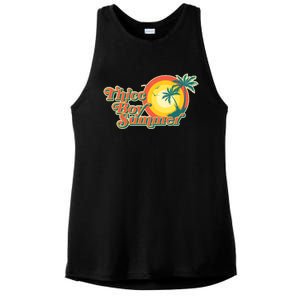 Funny Retro Thicc Boy Summer Ladies PosiCharge Tri-Blend Wicking Tank