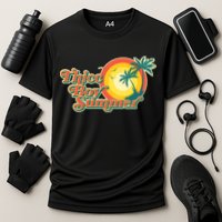 Funny Retro Thicc Boy Summer Performance Shirt