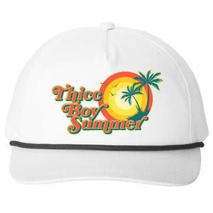 Funny Retro Thicc Boy Summer Snapback Five-Panel Rope Hat