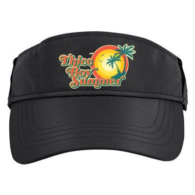 Funny Retro Thicc Boy Summer Adult Drive Performance Visor