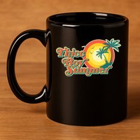 Funny Retro Thicc Boy Summer 11oz C Handle Ceramic Mug