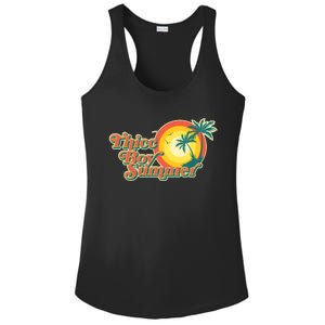 Funny Retro Thicc Boy Summer Ladies PosiCharge Competitor Racerback Tank