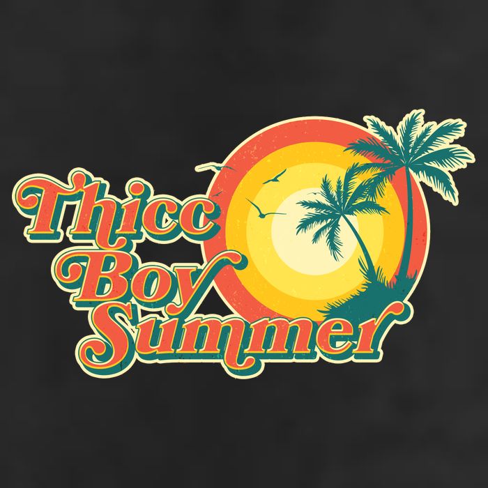 Funny Retro Thicc Boy Summer Trucker Hat
