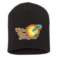 Funny Retro Thicc Boy Summer Short Acrylic Beanie