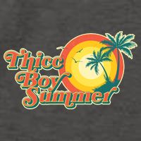 Funny Retro Thicc Boy Summer Vector Backpack