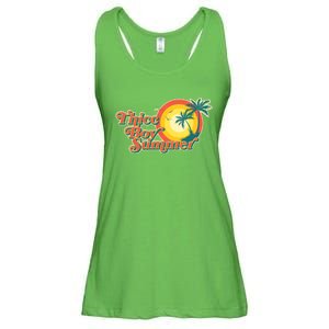 Funny Retro Thicc Boy Summer Ladies Essential Flowy Tank