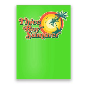 Funny Retro Thicc Boy Summer Poster