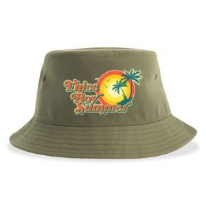 Funny Retro Thicc Boy Summer Sustainable Bucket Hat