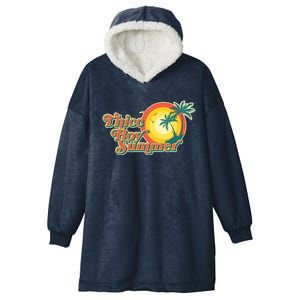 Funny Retro Thicc Boy Summer Hooded Wearable Blanket