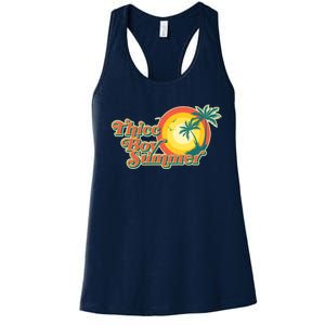 Funny Retro Thicc Boy Summer Women's Racerback Tank