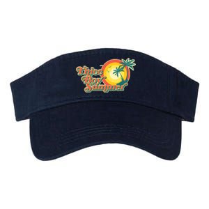 Funny Retro Thicc Boy Summer Valucap Bio-Washed Visor