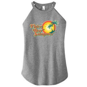 Funny Retro Thicc Boy Summer Women's Perfect Tri Rocker Tank