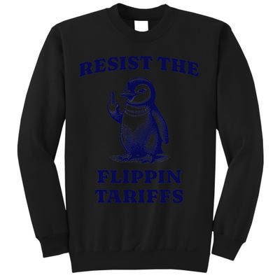 Funny Resist The Flippin Tariffs Heard Island Penguin Sweatshirt