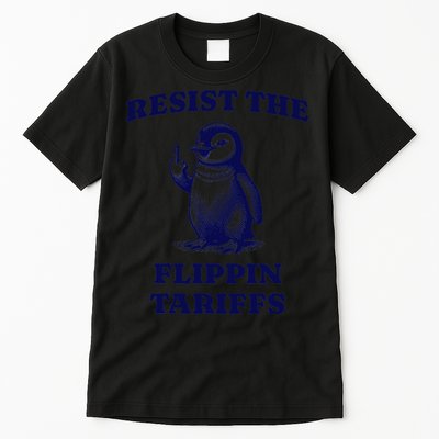 Funny Resist The Flippin Tariffs Heard Island Penguin Tall T-Shirt