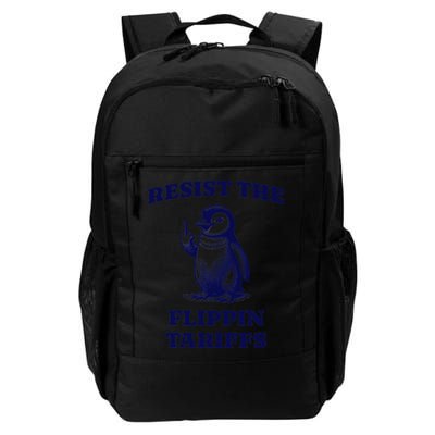 Funny Resist The Flippin Tariffs Heard Island Penguin Backpack