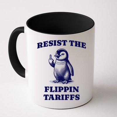 Funny Resist The Flippin Tariffs Heard Island Penguin Mug