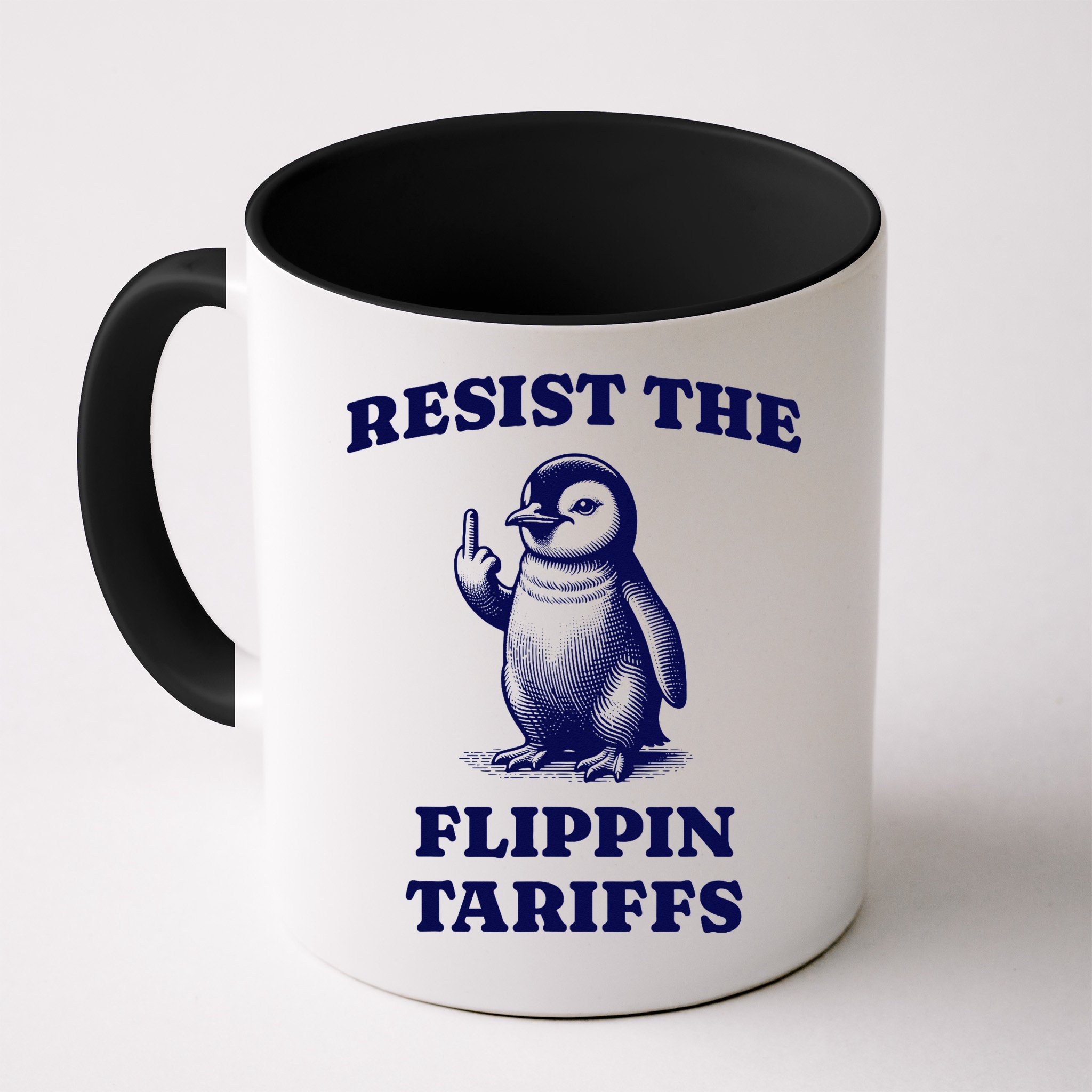 Funny Resist The Flippin Tariffs Heard Island Penguin Mug