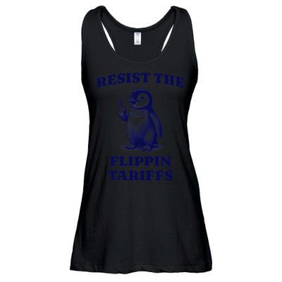Funny Resist The Flippin Tariffs Heard Island Penguin Ladies Essential Flowy Tank