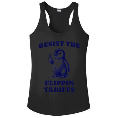 Funny Resist The Flippin Tariffs Heard Island Penguin Ladies PosiCharge Competitor Racerback Tank