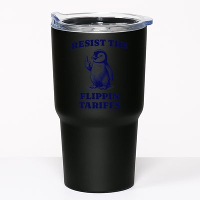 Funny Resist The Flippin Tariffs Heard Island Penguin Tumbler