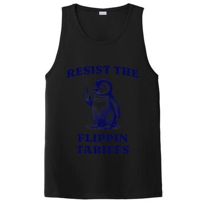 Funny Resist The Flippin Tariffs Heard Island Penguin PosiCharge Competitor Tank