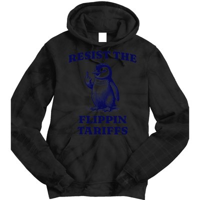 Funny Resist The Flippin Tariffs Heard Island Penguin Tie Dye Hoodie