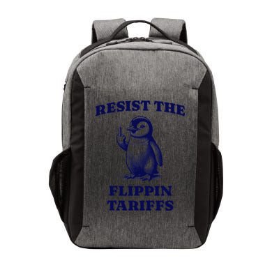 Funny Resist The Flippin Tariffs Heard Island Penguin Vector Backpack