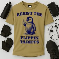 Funny Resist The Flippin Tariffs Heard Island Penguin Performance Shirt