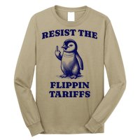 Funny Resist The Flippin Tariffs Heard Island Penguin Long Sleeve Shirt