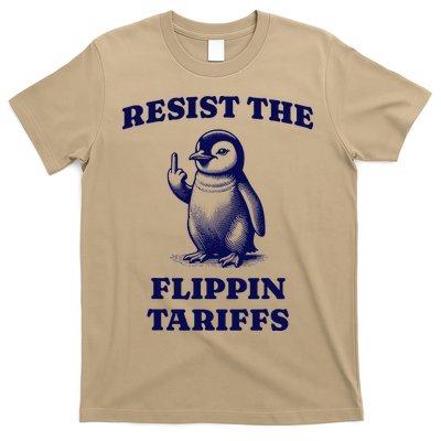 Funny Resist The Flippin Tariffs Heard Island Penguin T-Shirt